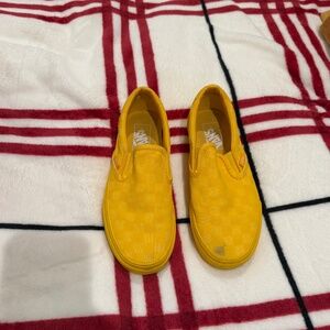 Vans Mono Spectra Yellow Checkered Sneakers 6.5/36.5